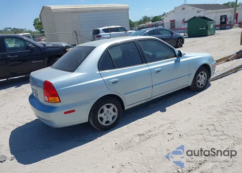 2005 Hyundai Accent Gls из США, поврежденный, VIN KMHCG45C55U614718